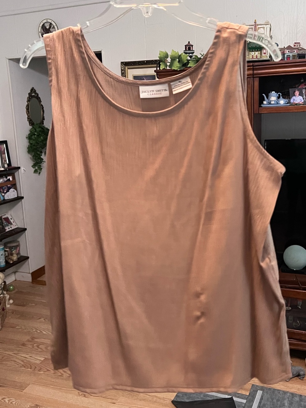 Jaclyn Smith Women's Sleeveless Tank Top - Mushroom Brown
